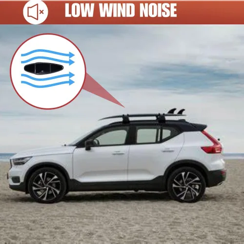 Vista 6 de Barras transversales para portaequipajes para Volvo XC40, XC40 Recharge, 2018-2024 2025 (con riel lateral de fábrica) Accesorios