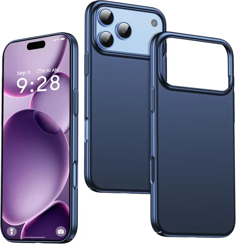 Vista 24 de GRECAZO Funda delgada para iPhone 16 Pro Max, ultra fina, color negro