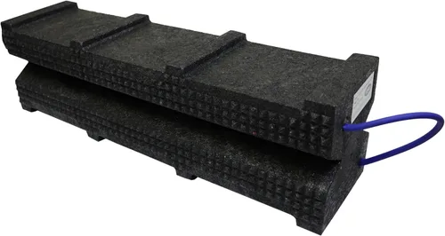 Vista 4 de Ame 15230 apilador Super cribbing Block 6" x 7" x 24" Color Negro