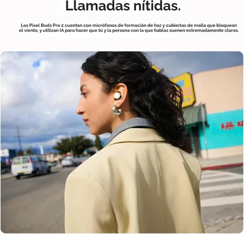 Vista 4 de Google Pixel Buds Pro 2 - Auriculares inalámbricos con cancelación activa de ruido - Auriculares Bluetooth - Hazel