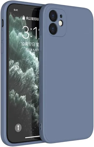 Vista 13 de Funda de silicona líquida compatible con iPhone 12 Mini de 5.4 pulgadas, antiarañazos y huellas dactilares, forro de microfibra a prueba de golpes