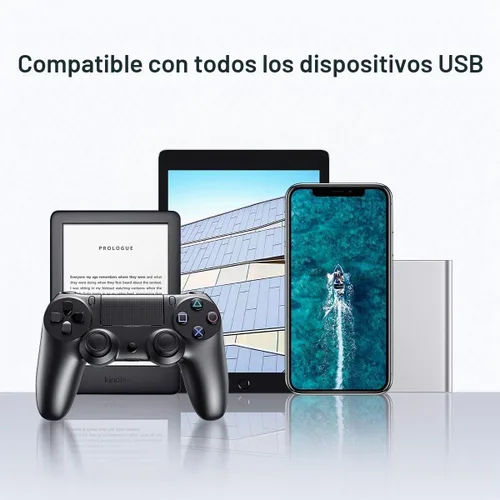 Vista 6 de AINOPE Cable de extensión USB, extensor USB, cable de extensión USB 3.0, cable macho a hembra, cable de alta transferencia de datos, compatible