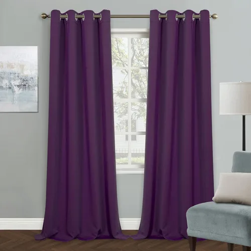 Vista 80 de MYSKY HOME Cortinas Aqua para Armario para Entrada Cortina Opaca para Puerta para Sala de Estar Cortina Oscurecedora de Habitación con Ojales