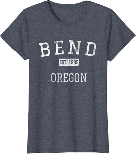 Vista 66 de Bend Oregon OR Camiseta vintage, Negro