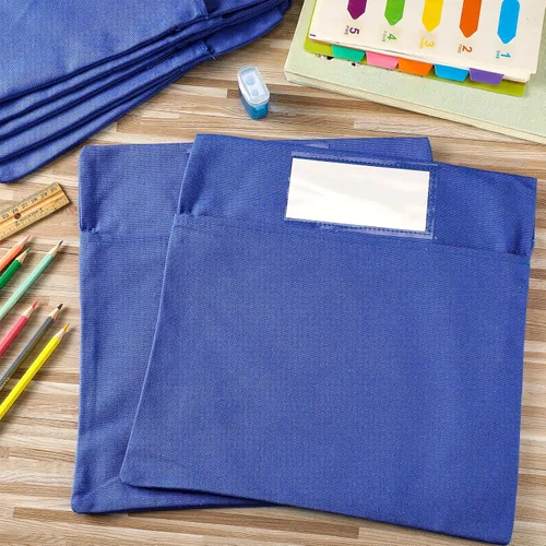 Vista 7 de Berlune 50 bolsillos de almacenamiento para sillas, bolsa para sillas escolares, aulas, bolsillos para sillas de estudiantes, organizador