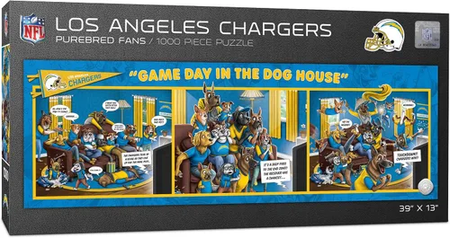 Vista 29 de YouTheFan NFL Game Day in The Dog House - Rompecabezas de 1000 piezas