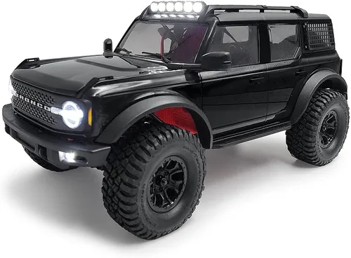 Vista 5 de 1:18th RC Car Roof Rack LED Light Bar para TRX4M Bronco 1/18 RC Crawler Car Upgrades Piezas