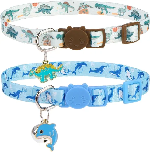 Vista 40 de PUPTECK Airtag - Collar de gato ajustable con campanas, collar de gatito ajustable para niñas y niños pequeños, cachorro, conejito, bonito accesorio