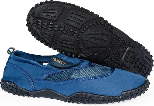 Vista 3 de norty para hombre tallas grandes 1315Aqua Calcetín Wave zapatos de aguaimpermeable slip-ons para piscina playa y deportes