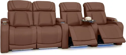 Vista 44 de Seatcraft Caliente Asiento de cine en casa Tabaco Sillón Individual