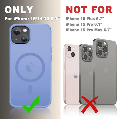 Vista 107 de Funda para Google Pixel 10 Pro XL, cubierta magnética mate, color negro Fit for MagSafe, Screen Protector included, Shockproof Military Grade