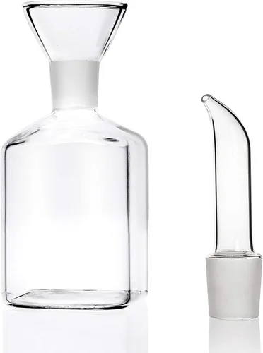 Vista 6 de 5 onzas / 5.1 fl oz de vidrio multiusos Cruet, decantador de aceite de vidrio y vinagre (cuadrado 5 onzas)