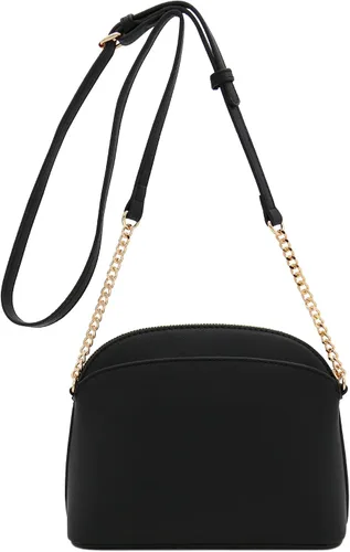 Vista 5 de FashionPuzzle Saffiano Bolso bandolera pequeño con correa de cadena