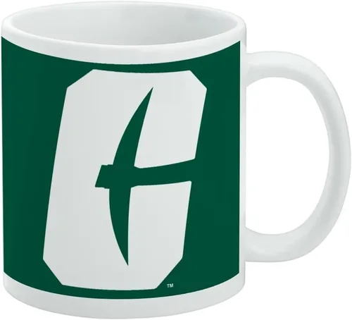 Vista 521 de Taza de cerámica con el logotipo principal de la Universidad Rider, taza de regalo novedosa para café, té y bebidas calientes, 11oz, blanca