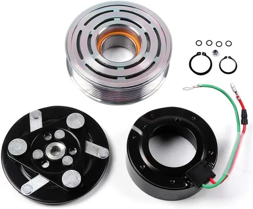 Vista 32 de cciyu Embrague del compresor de aire acondicionado 1993-1997 para Ford E-350 Econoline 7.3L 1993-1997 para Ford E-350 Econoline Club Wagon 7.3L