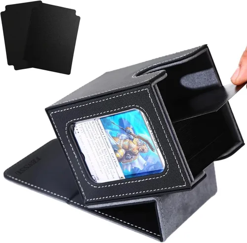 Vista 30 de Venssu Angel Themed MTG Deck Box with Commander Display (White and Grey)