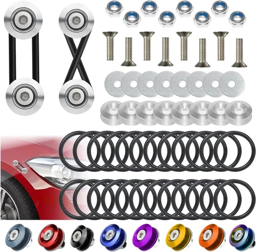 Vista 8 de BFXM Clips de parachoques universales, kit de liberación rápida para parachoques delantero y trasero, soportes de parachoques para automóviles