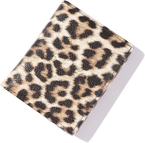 Vista 9 de Carteras para Mujeres Pequeña Billetera de Cuero Bifold de Bolsillo para Damas Mini Monedero Corto Azul