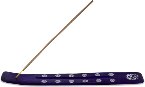 Vista 30 de Bless-International Quemador Tradicional Hecho a Mano de Madera Portaincienso Soporte Recogecenizas para Aromaterapia-Meditación-Yoga