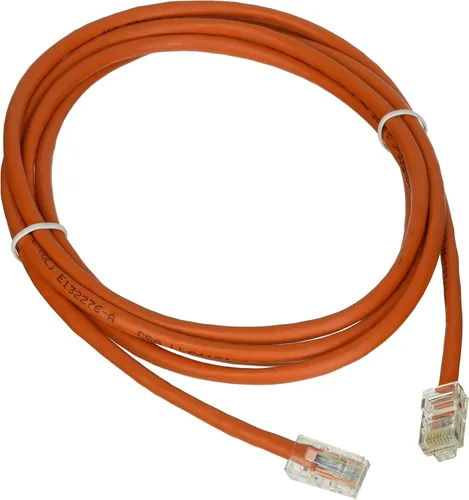 Vista 141 de C2G 24494 Cable cruzado Cat5e - Cable de conexión de red sin blindaje sin arranque, naranja (3 pies, 3.0 ft)