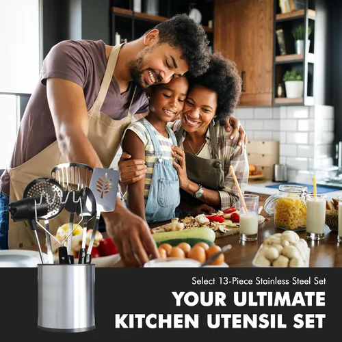 Vista 5 de Chef Craft Juego de herramientas de cocina de acero inoxidable de 13 piezas