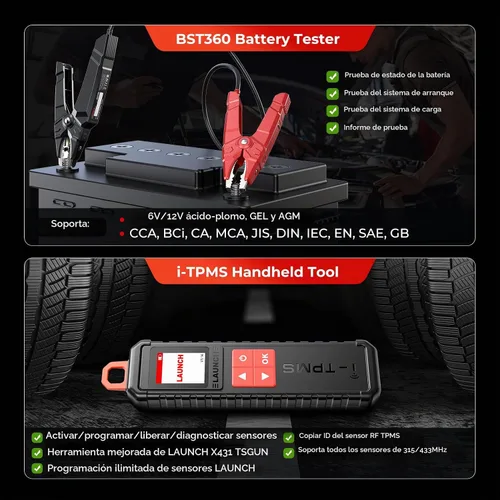 Vista 7 de LAUNCH Escáner X431 CRP919X OBD2, escáner de coche de codificación ECU