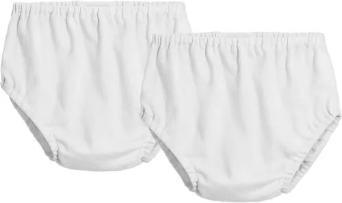 Vista 17 de City Threads Cotton Diaper Covers for Girls and Boys 2-Pack, Made in USA Baby Bloomers, Wear Over Disposable and Cloth
