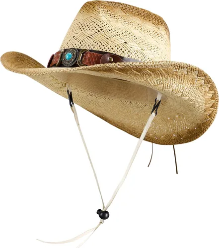 Vista 16 de Sombrero vaquero de paja con banda decorada, para disfraces de niños, de Simplicity