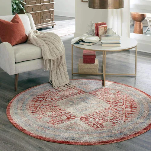 Vista 25 de Unique Loom Noble Collection - Alfombra de área Elizabeth (2' 2" x 3' 1" Rectángulo, Azul/Beige)