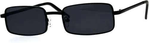 Vista 2 de Gafas de sol rectangulares estrechas vintage retro para hombre