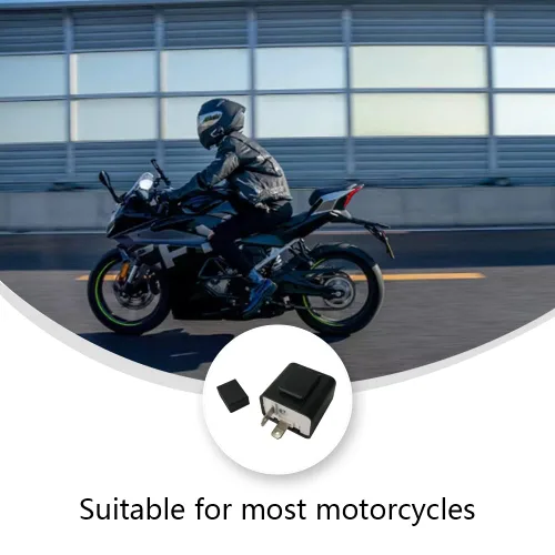 Vista 2 de Relé de señal de giro de motocicleta de velocidad ajustable de 12 V (2 pines, cobre, normalmente abierto, enchufe, automático, montaje con tornillo)
