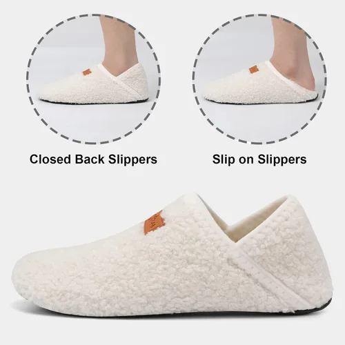 Vista 5 de Fires Pantuflas para hombre y mujer con suela de goma, suaves y ligeras, para la casa, antideslizantes, para interiores y exteriores