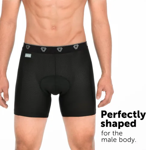 Vista 2 de GW BICYCLES Men's Cycling Underwear Shorts Padded Bike Shorts for Men Shorts with Anti-Slip Leg Grips