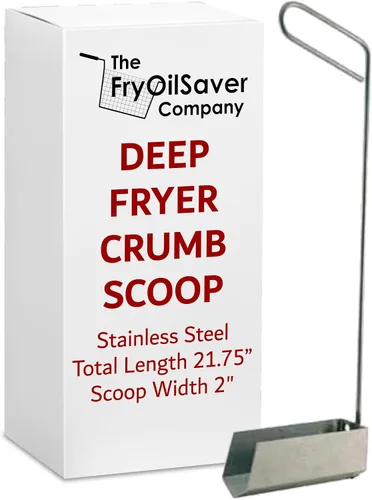 Vista 9 de FryOilSaver Co. B53C - Cepillo de limpieza para freidoras profundas, herramienta de cocina comercial en forma de L, cerdas de latón resistentes