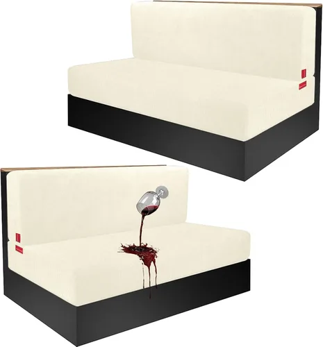Vista 67 de Fundas de cojín impermeables para sofá, funda elástica lavable con diseño elástico antideslizante, protector de muebles para mascotas y niños
