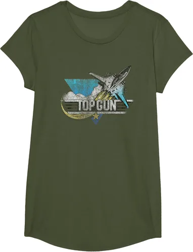 Vista 39 de Top Gun Illustrated F-14 Triangle Art Camiseta, Azul / Patchwork, S Azul Marino