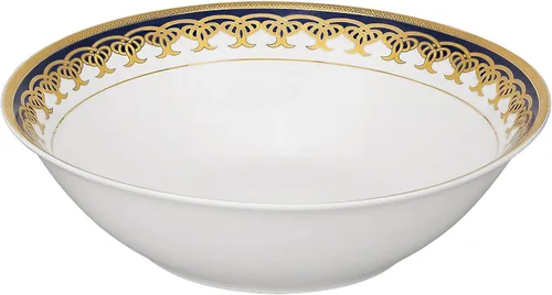 Vista 5 de Lorren Home Trends Juego de vajilla de porcelana de 57 piezas, Iris, servicio para 8