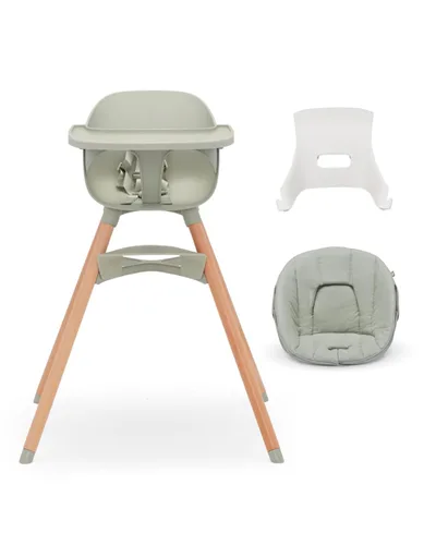 Vista 12 de Lalo The Chair Silla alta convertible 3 en 1 para bebés y niños pequeños, bandeja apta para lavavajillas, reposapiés ajustable, arándano