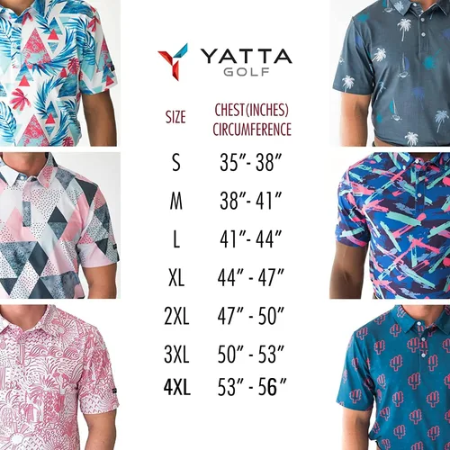 Vista 2 de YATTA GOLF Standout Performance - Polos de golf para hombre