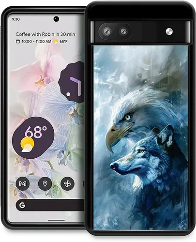 Vista 180 de Compatible con Google Pixel 4A 5G Mobile Case Creative Acrylic Panel trasero Silicona Protección Grip especialmente diseñado para Google Pixel 4A 5G