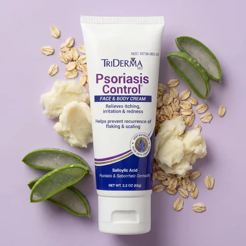 Vista 6 de TriDerma Crema facial y corporal para control de la psoriasis, 4.2 onzas