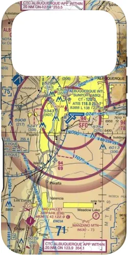 Vista 30 de Albuquerque (ABQ) Sectional Chart - Aviation Case for iPhone 17