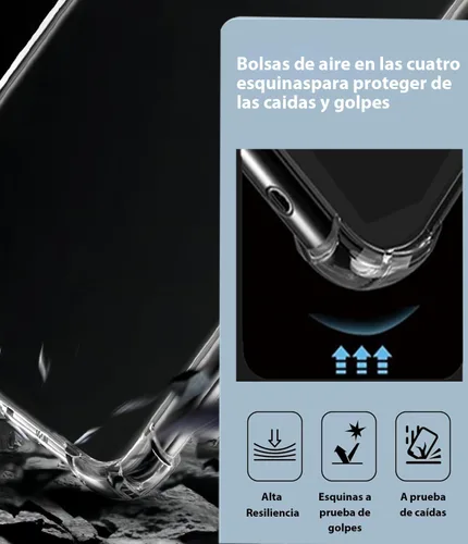 Vista 4 de USTIYA Funda para Xiaomi Poco M5s/Redmi Note 10s 4G/Redmi Note 10 4G Funda Transparente TPU Cuatro Esquinas Funda Protectora Transparente Suave
