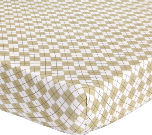Vista 18 de Sábana ajustable de algodón tejido en jersey para cuna o cama para niño o niña, de Abstract