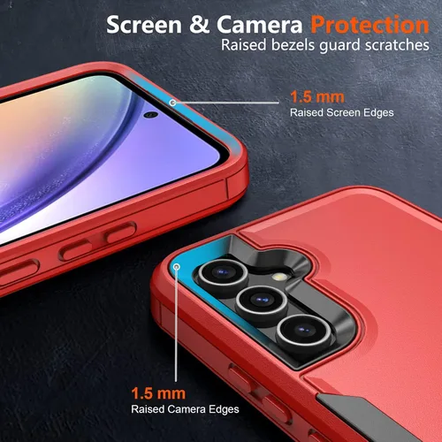 Vista 4 de Funda para Samsung Galaxy A54 5G, [protección contra caídas de grado militar de 10 pies] [protector de pantalla] a prueba de golpes para Galaxy A54
