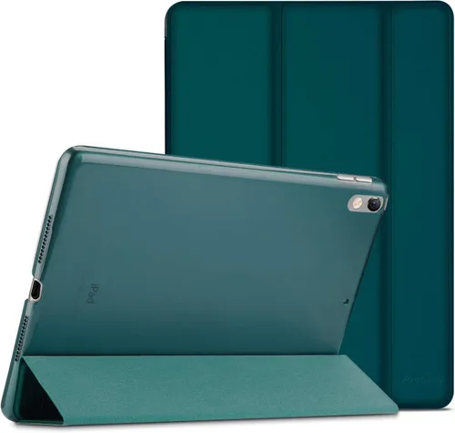 Vista 21 de ProCase Funda Inteligente para iPad Air de 10,5" 3ª Generación 2019 / iPad Pro 2017, Funda Delgada con Soporte con Parte Trasera Translúcida Negro