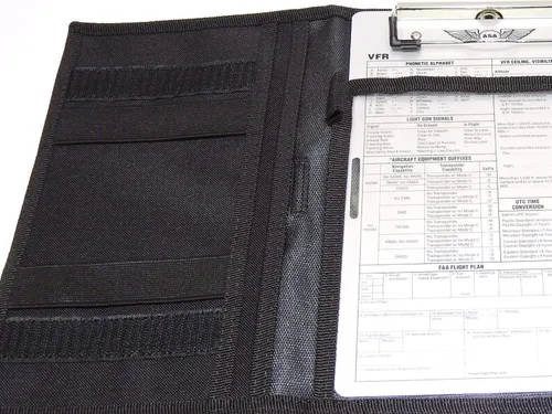 Vista 3 de Tabla Kneeboard VFR plegada en tres, larga, KB-3L