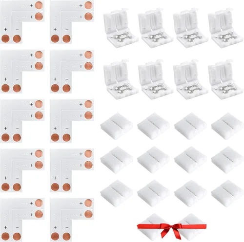 Vista 8 de JACKYLED Conectores de tira LED de 2 pines de 0.394 in para tiras de luces