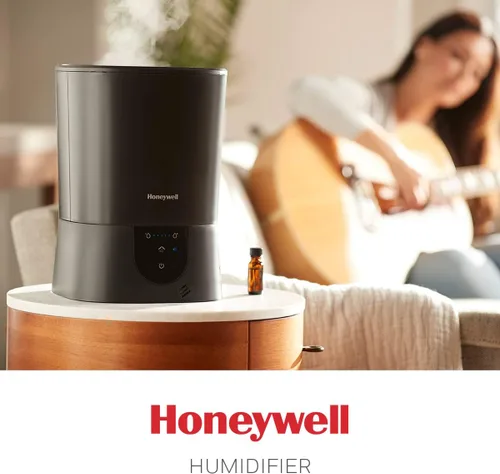 Vista 9 de Honeywell Humidificador de vapor caliente, de fácil mantenimiento, sin filtro, para habitaciones medianas, tanque de 1.5 galones – Humidistat