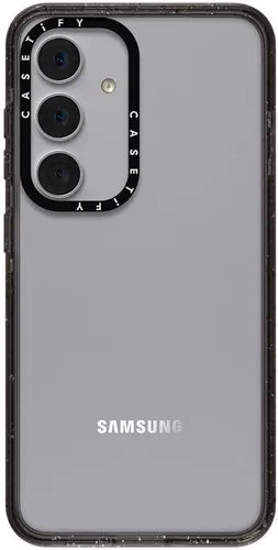 Vista 220 de CASETiFY Funda de impacto para Galaxy S22+ - Adhesivo Aries Moross, color negro transparente